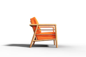 Daniele 4-Piece Teak Outdoor Patio Deep Seating Set with Sunbrella Melon Cushion Outdoor Seating