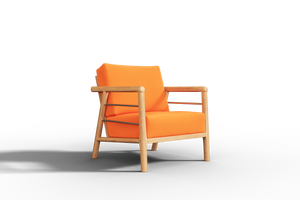Daniele 4-Piece Teak Outdoor Patio Deep Seating Set with Sunbrella Melon Cushion Outdoor Seating
