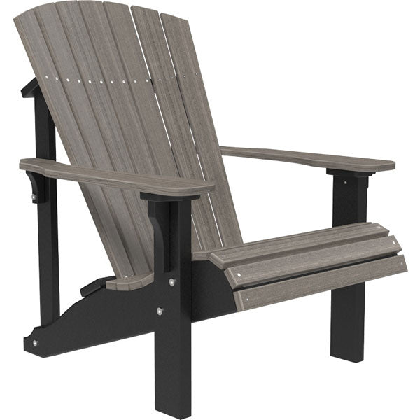 Deluxe Adirondack Chair Adirondack Chair Coastal Gray &amp; Black