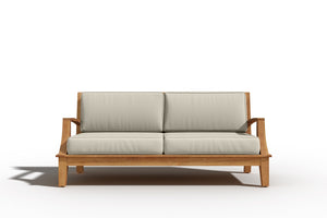 Eliane 4-Piece Teak Outdoor Patio Deep Seating Set with Sunbrella Canvas Cushions Outdoor deep seating
