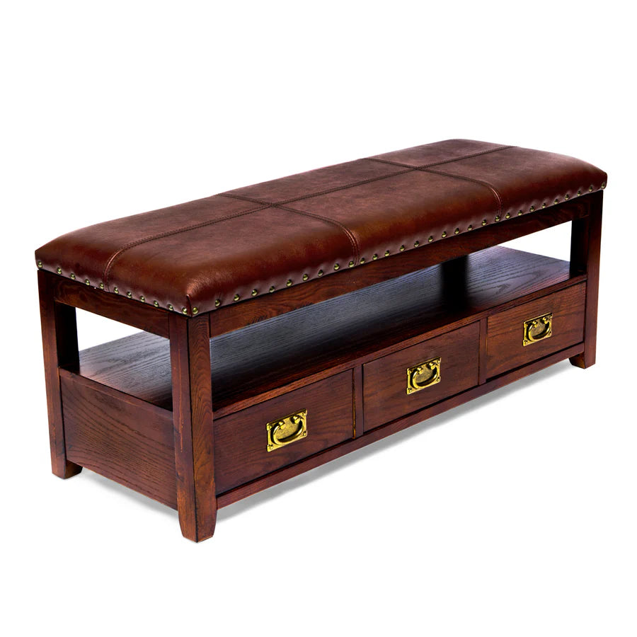Entryway Storage Bench - Cherry Finish by All Things Cedar Storage Benches