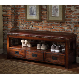 Entryway Storage Bench - Cherry Finish by All Things Cedar Storage Benches