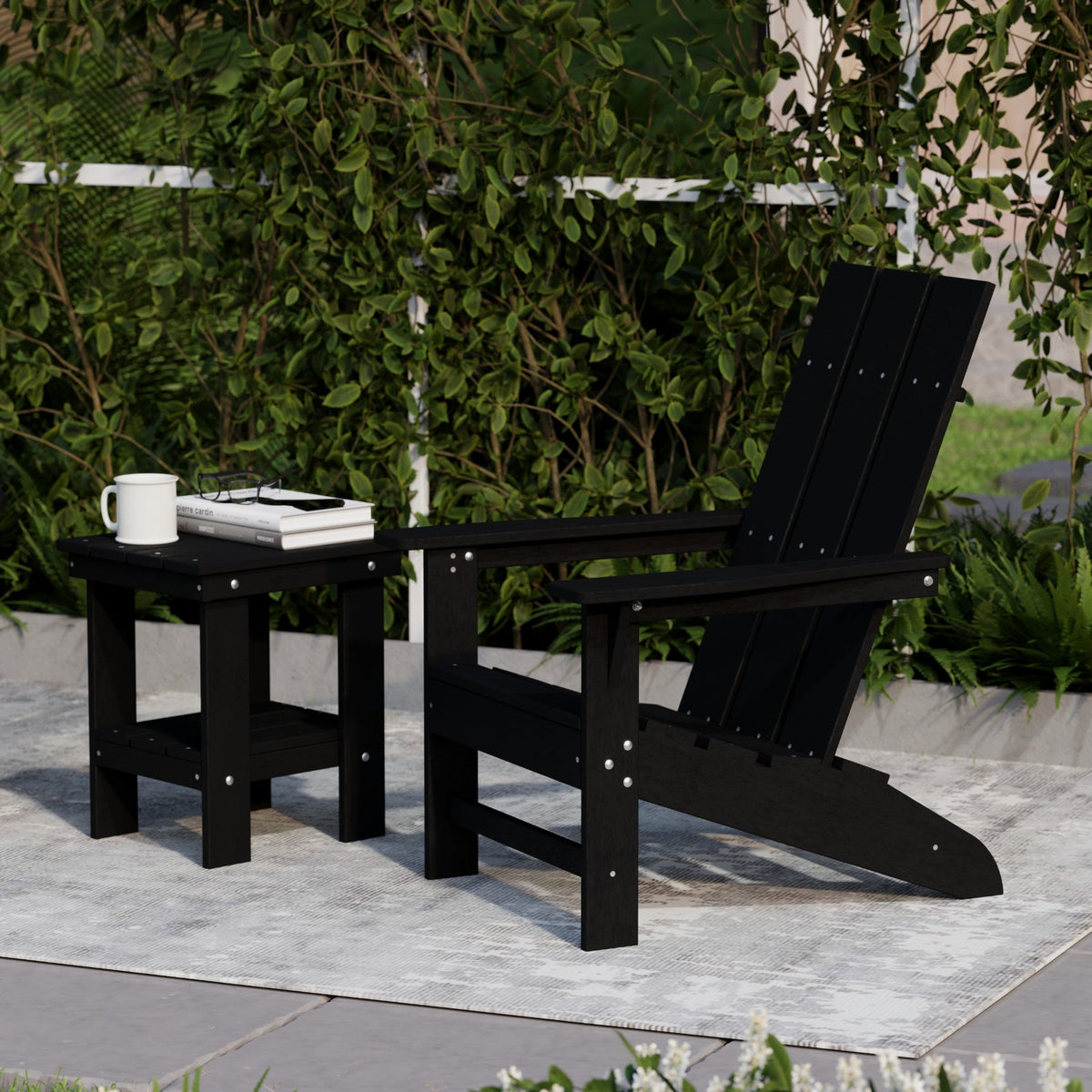 Freedom 3-Piece Modern Adirondack Set with Side Table outdoor furniture