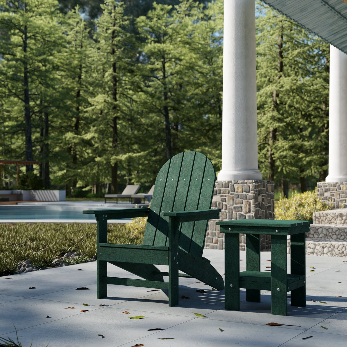 Freedom Modern Adirondack Chair &amp; Freedom Side Table outdoor furniture