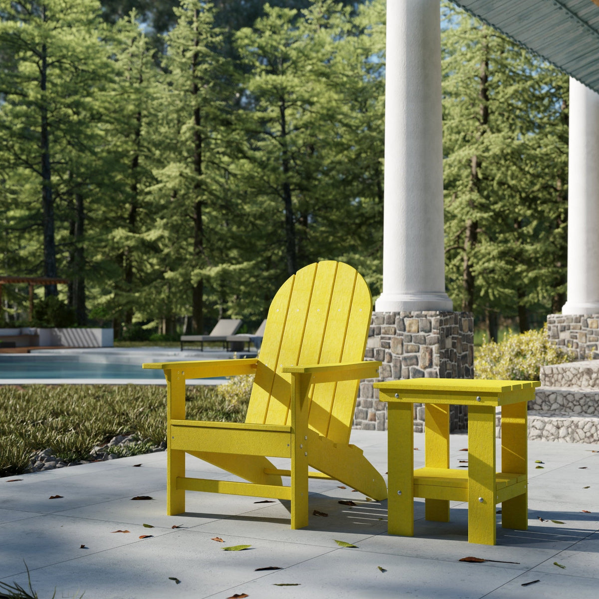 Freedom Modern Adirondack Chair &amp; Freedom Side Table outdoor furniture