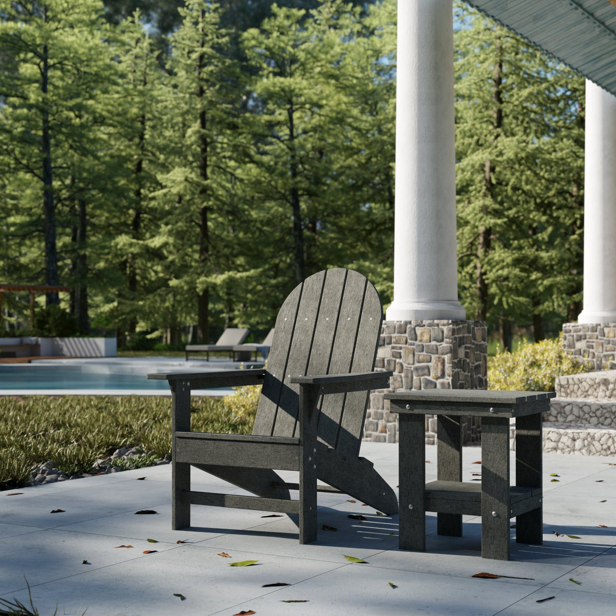 Freedom Modern Adirondack Chair &amp; Freedom Side Table outdoor furniture