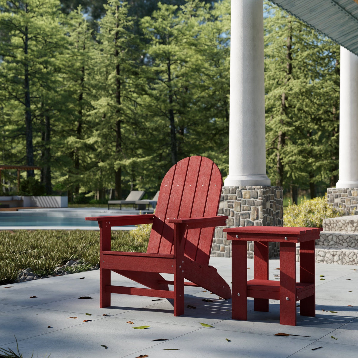 Freedom Modern Adirondack Chair &amp; Freedom Side Table outdoor furniture
