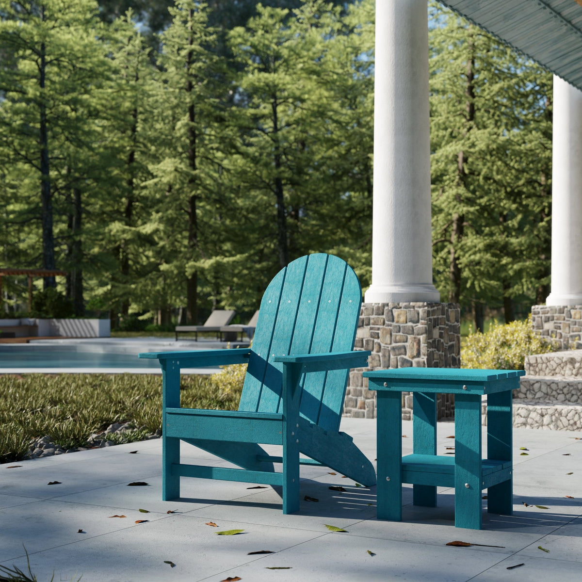 Freedom Modern Adirondack Chair &amp; Freedom Side Table outdoor furniture