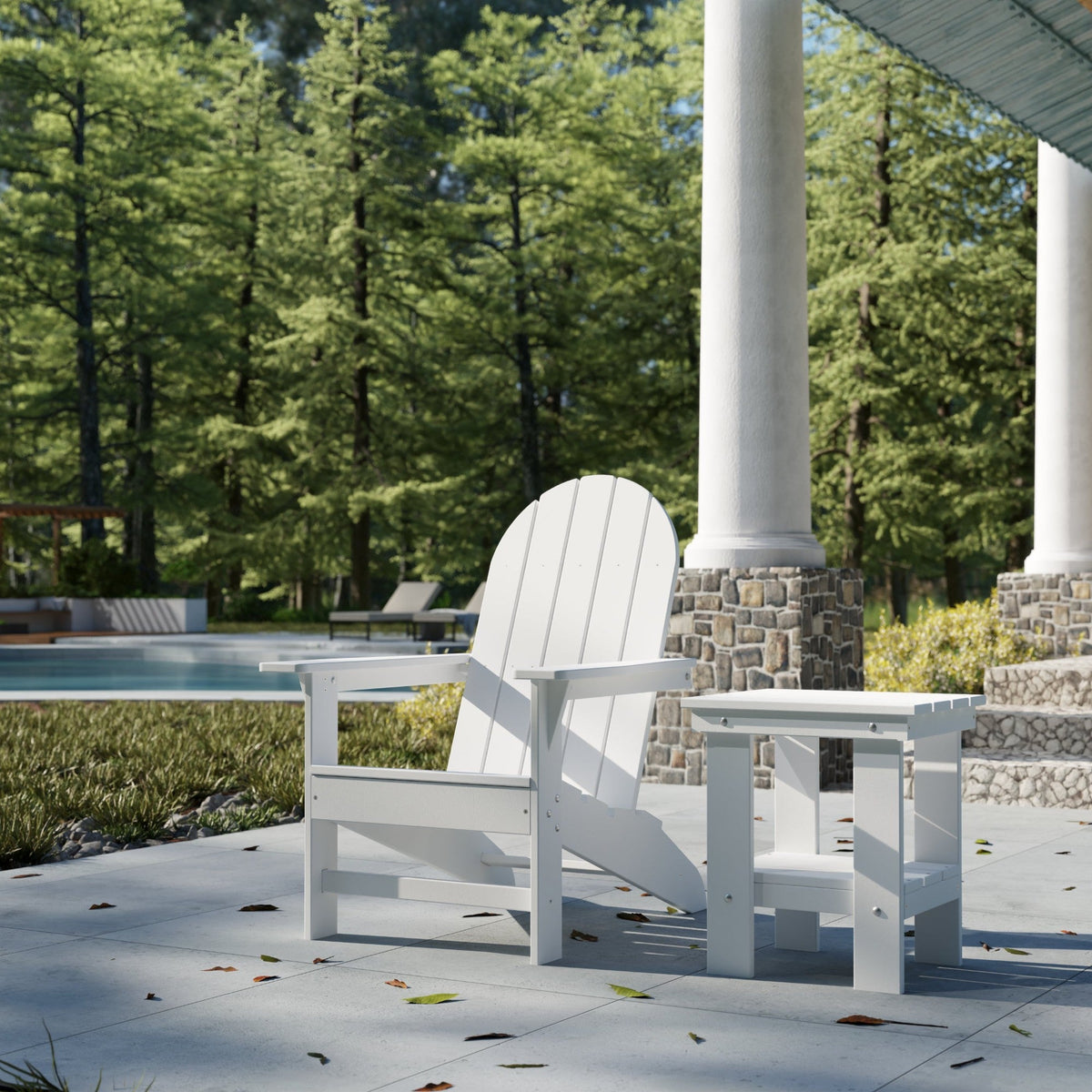 Freedom Modern Adirondack Chair &amp; Freedom Side Table outdoor furniture