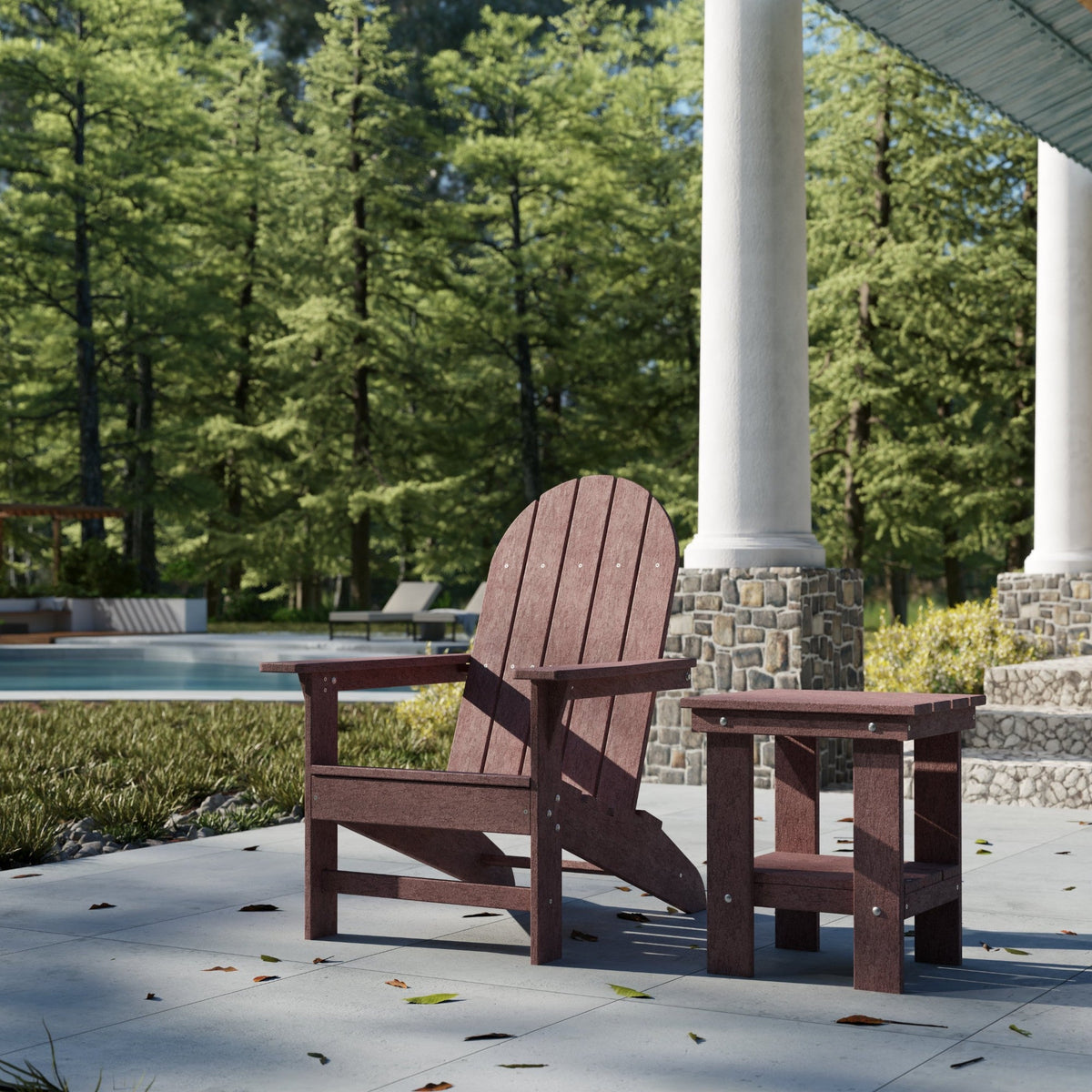 Freedom Modern Adirondack Chair &amp; Freedom Side Table outdoor furniture