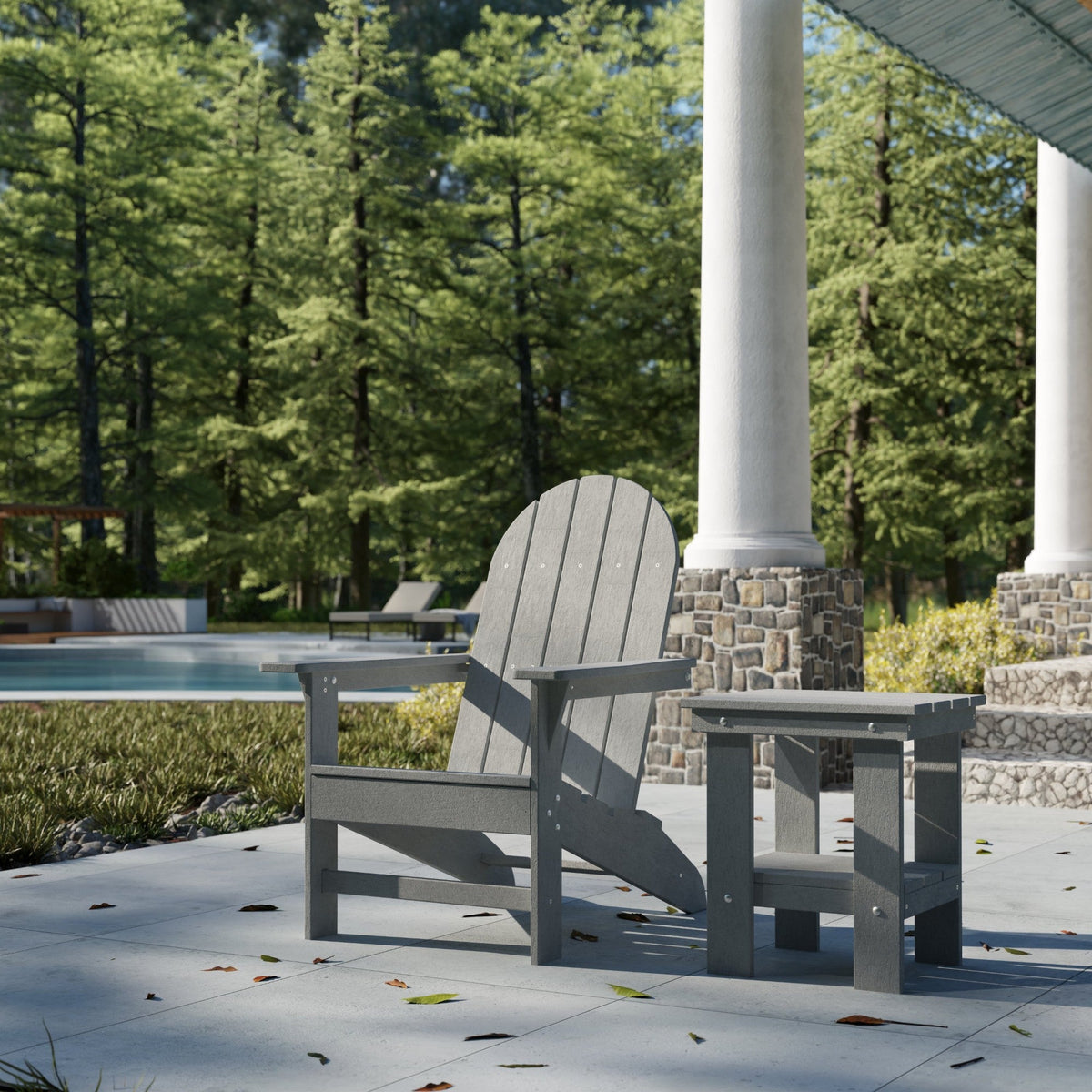 Freedom Modern Adirondack Chair &amp; Freedom Side Table outdoor furniture