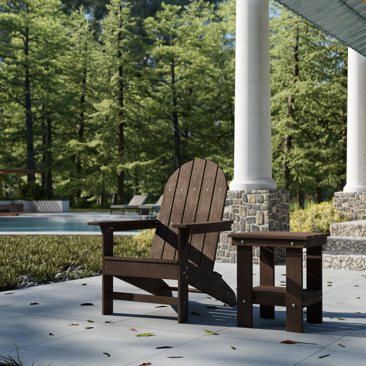 Freedom Modern Adirondack Chair &amp; Freedom Side Table outdoor furniture