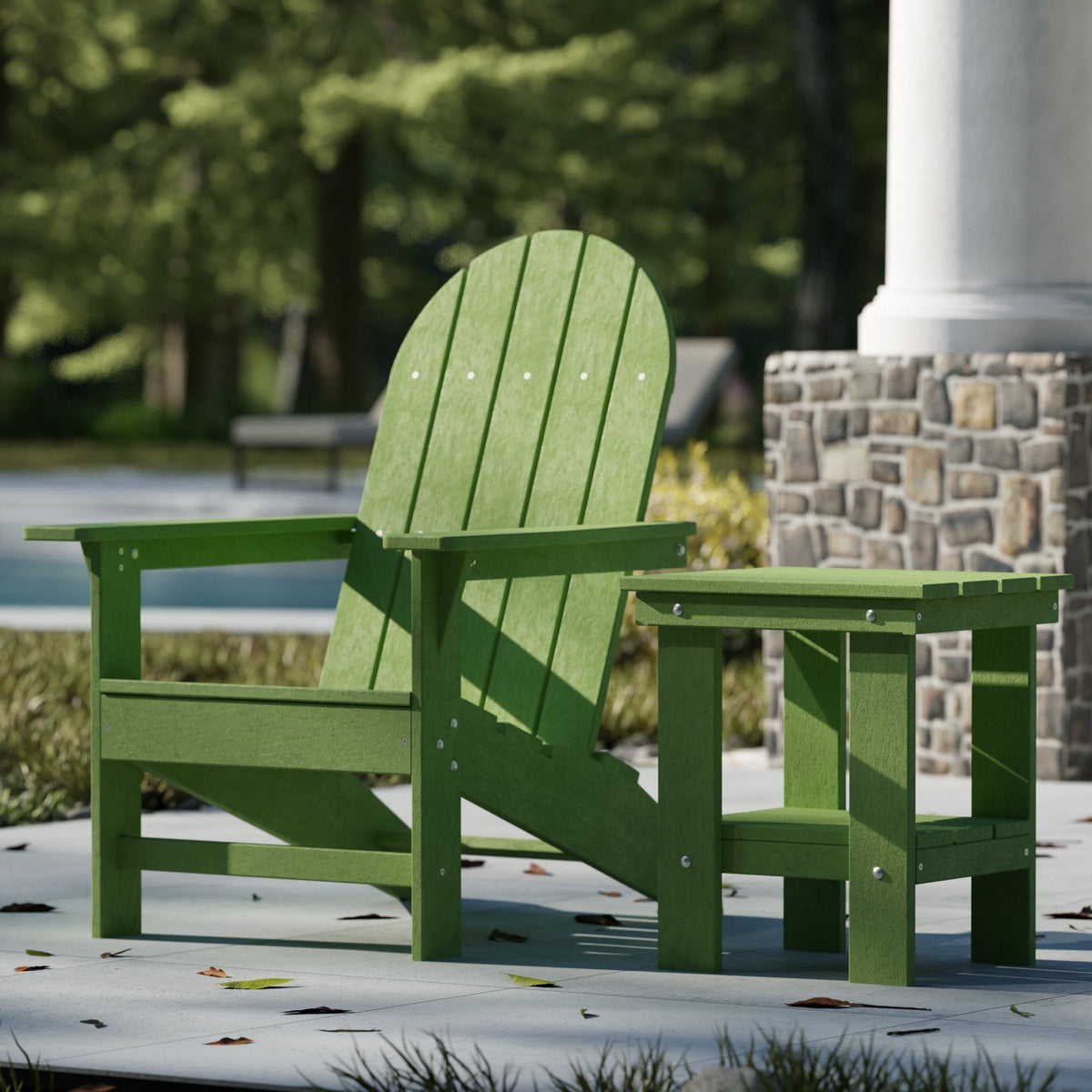 Freedom Modern Adirondack Chair &amp; Freedom Side Table outdoor furniture