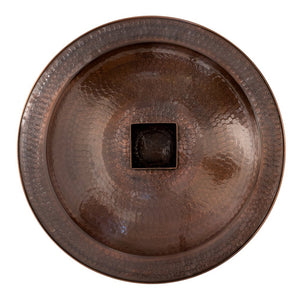 Hammered Copper Birdbath for 4x4 Post by Achla Designs Birdbath Bowl