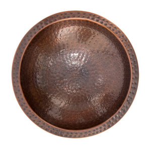 Hammered Copper Birdbath for 4x4 Post by Achla Designs Birdbath Bowl