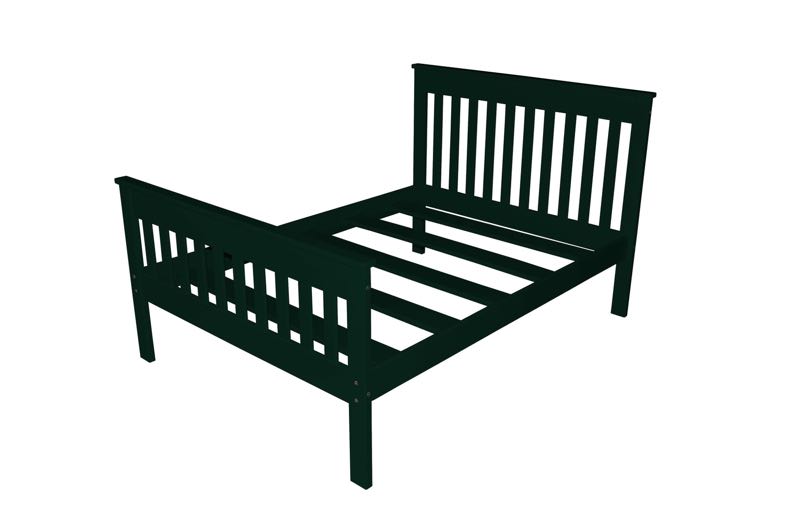 Harmony Bed - Twin, TwinXL, Full and Queez Size Beds Full / Black Paint