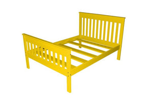 Harmony Bed - Twin, TwinXL, Full and Queez Size Beds Full / Canary Yellow Paint
