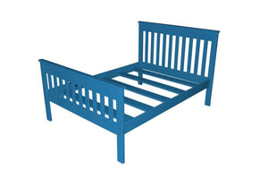 Harmony Bed - Twin, TwinXL, Full and Queez Size Beds Full / Caribbean Blue Paint