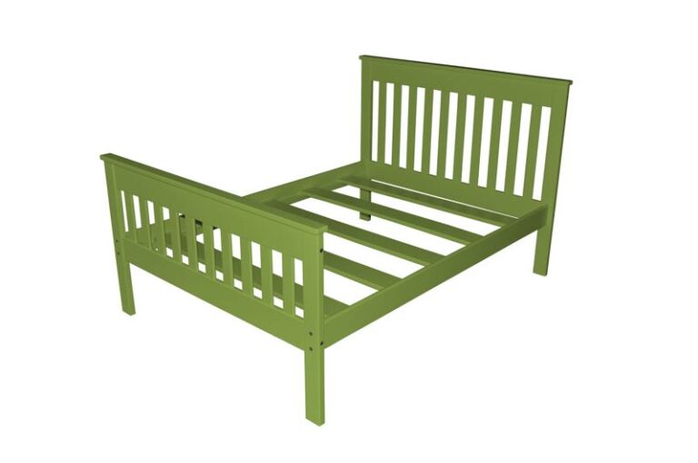 Harmony Bed - Twin, TwinXL, Full and Queez Size Beds Full / Lime Green Paint