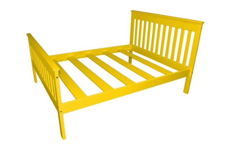 Harmony Bed - Twin, TwinXL, Full and Queez Size Beds Queen / Canary Yellow Paint