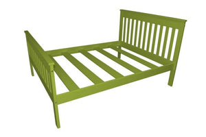 Harmony Bed - Twin, TwinXL, Full and Queez Size Beds Queen / Lime Green Paint