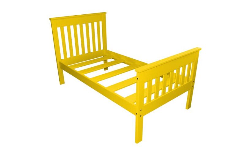 Harmony Bed - Twin, TwinXL, Full and Queez Size Beds Twin / Canary Yellow Paint