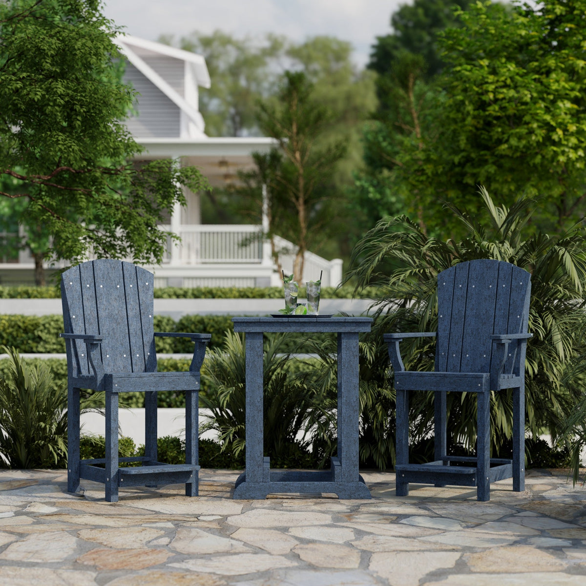 Heritage 3-Piece Patio Counter Set Patio Set
