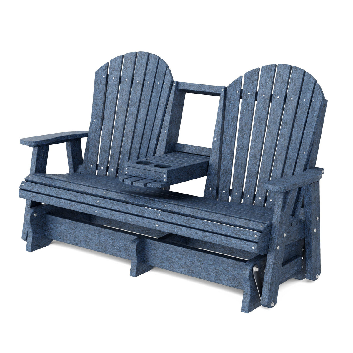 Heritage 5' Glider with Console Garden Bench