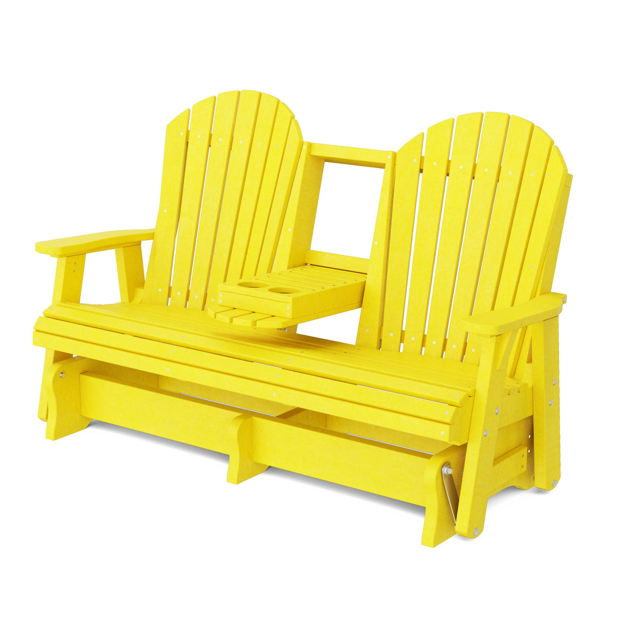 Heritage 5' Glider with Console Garden Bench