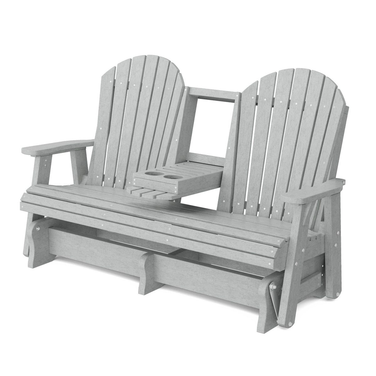 Heritage 5' Glider with Console Garden Bench