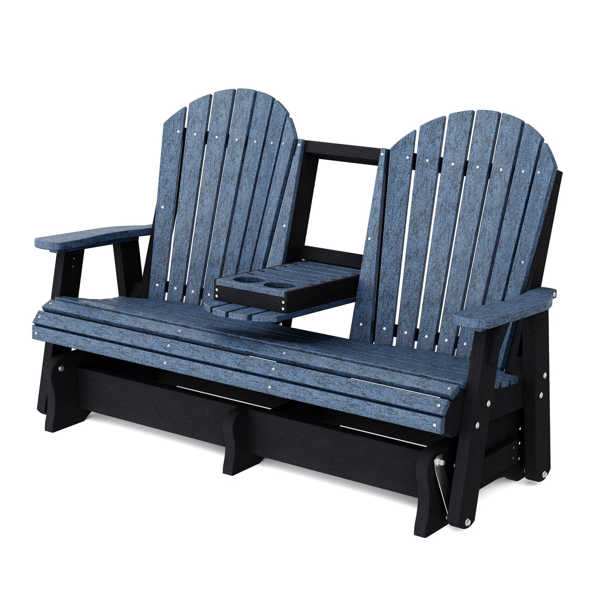 Heritage 5' Glider with Console Garden Bench