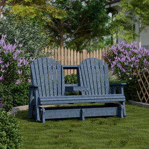Heritage 5' Glider with Console Garden Bench