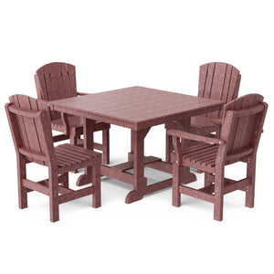Heritage 5-Piece 44"x44" Dining Set Dining Set