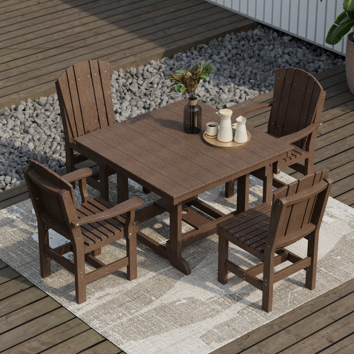 Heritage 5-Piece 44"x44" Dining Set Dining Set