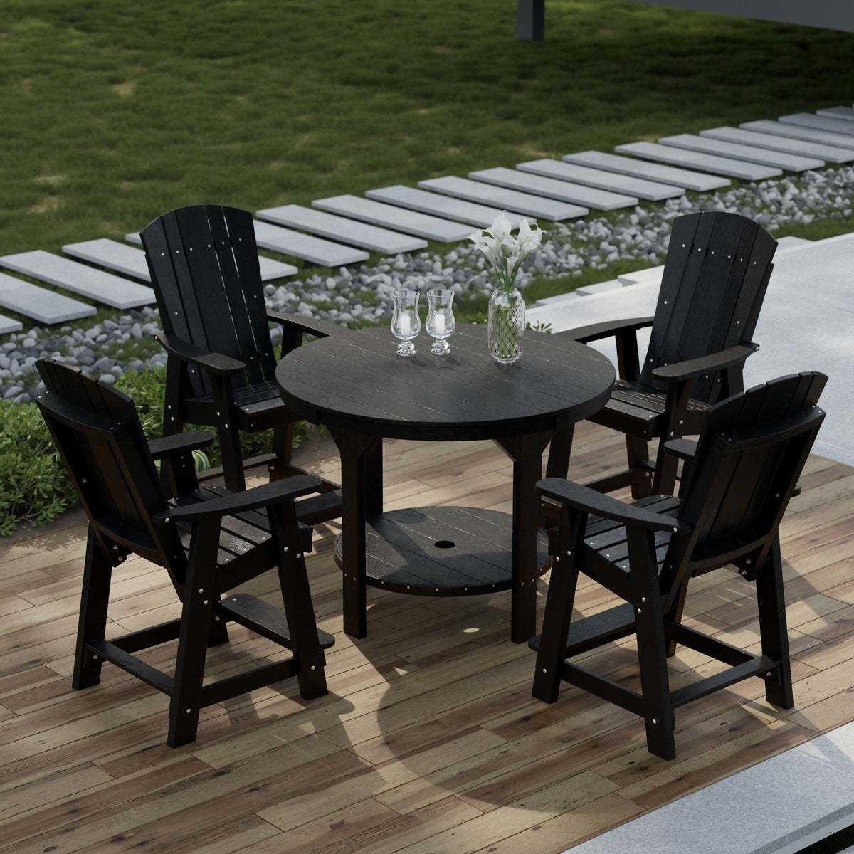 Heritage 5-Piece 48" Pub Counter Set Dining Set