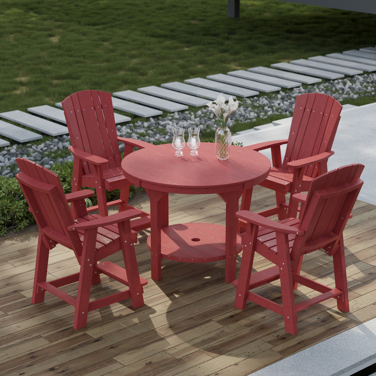 Heritage 5-Piece 48" Pub Counter Set Dining Set