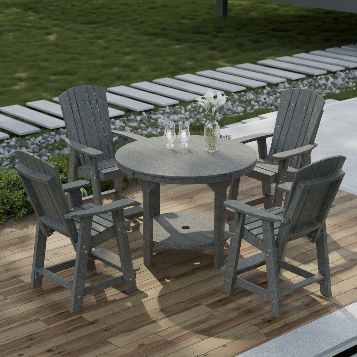Heritage 5-Piece 48" Pub Counter Set Dining Set