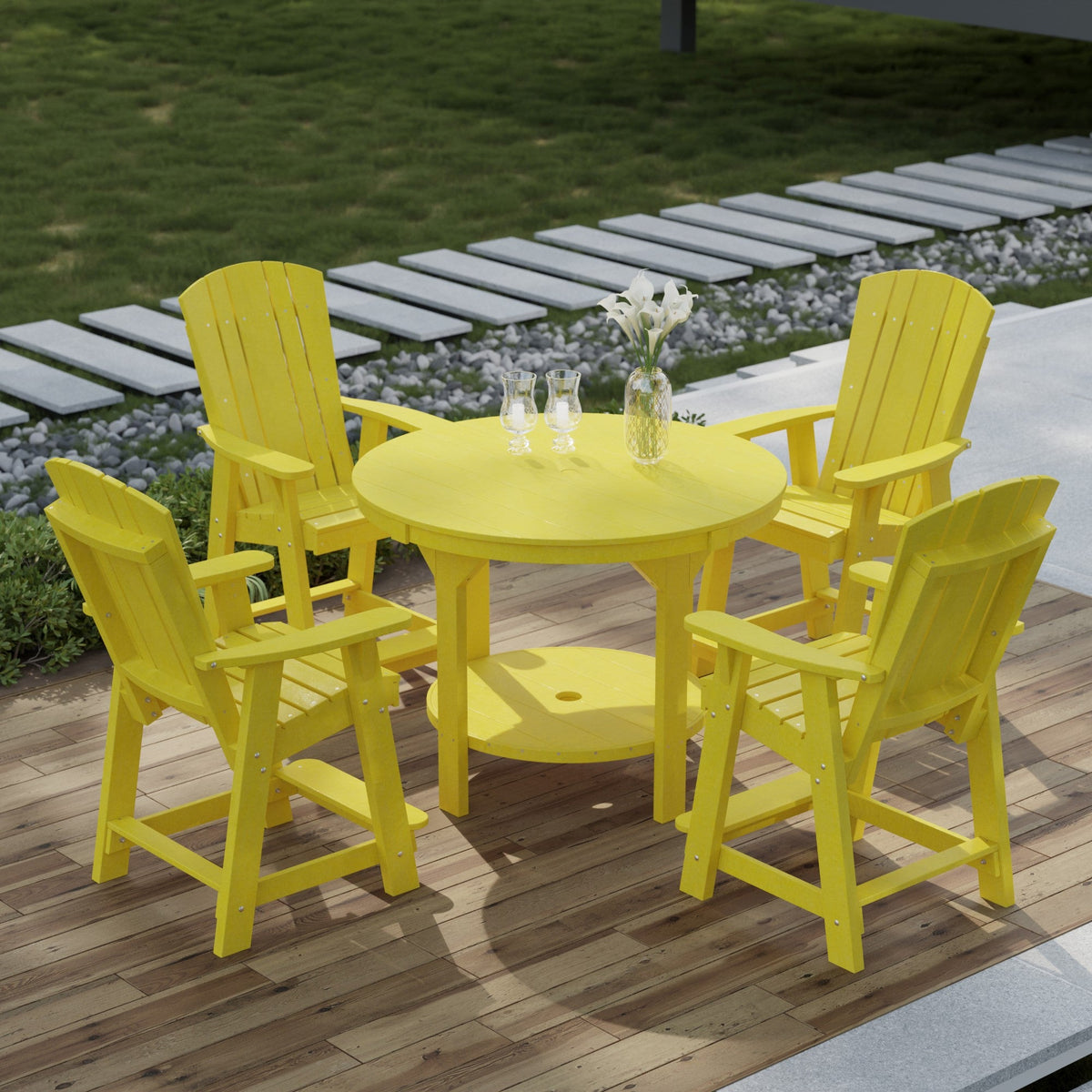Heritage 5-Piece 48" Pub Counter Set Dining Set