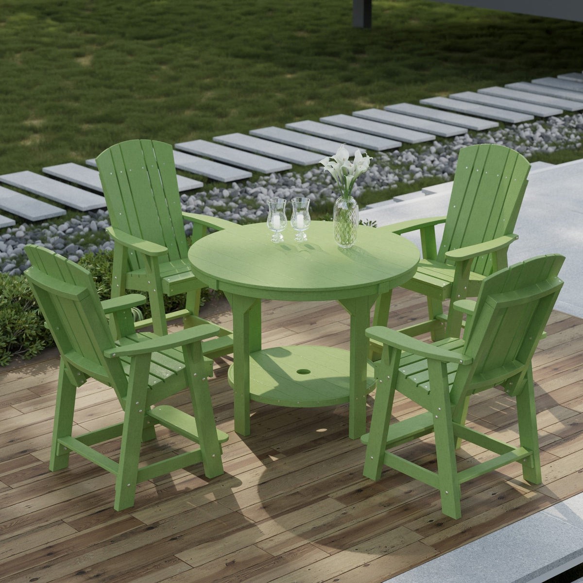 Heritage 5-Piece 48" Pub Counter Set Dining Set