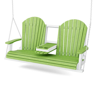 Heritage 5' Swing With Console Porch Swing