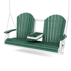 Heritage 5' Swing With Console Porch Swing