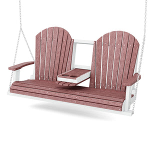 Heritage 5' Swing With Console Porch Swing