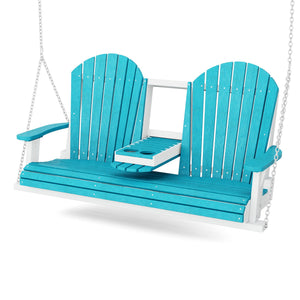 Heritage 5' Swing With Console Porch Swing