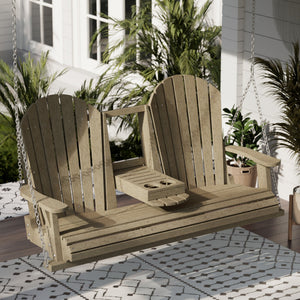 Heritage 5' Swing With Console Porch Swing