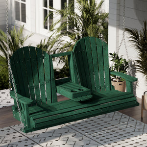 Heritage 5' Swing With Console Porch Swing
