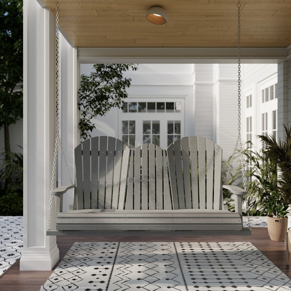 Heritage 5' Swing With Console Porch Swing