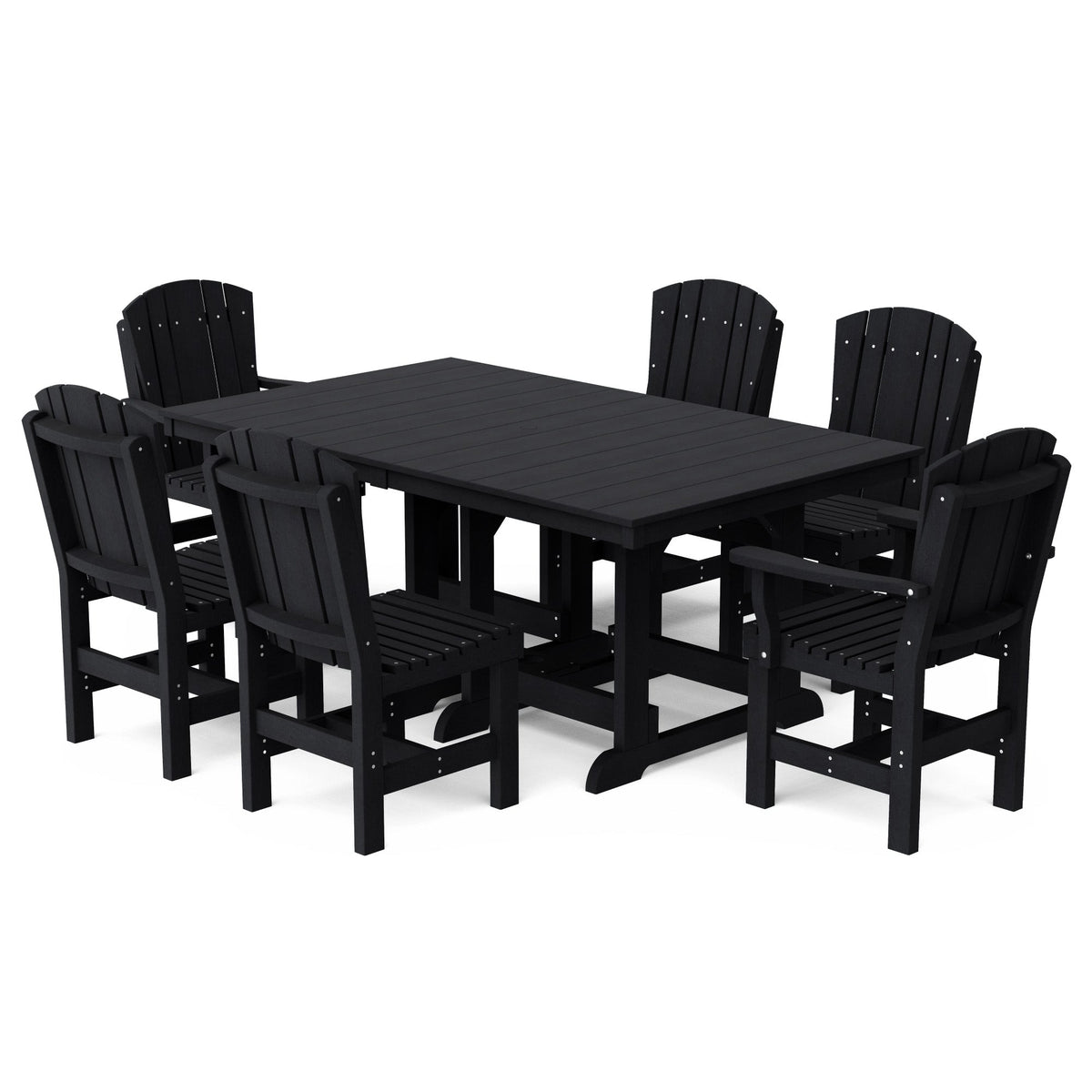Heritage 7-Piece 44"x72" Dining Set Dining Set