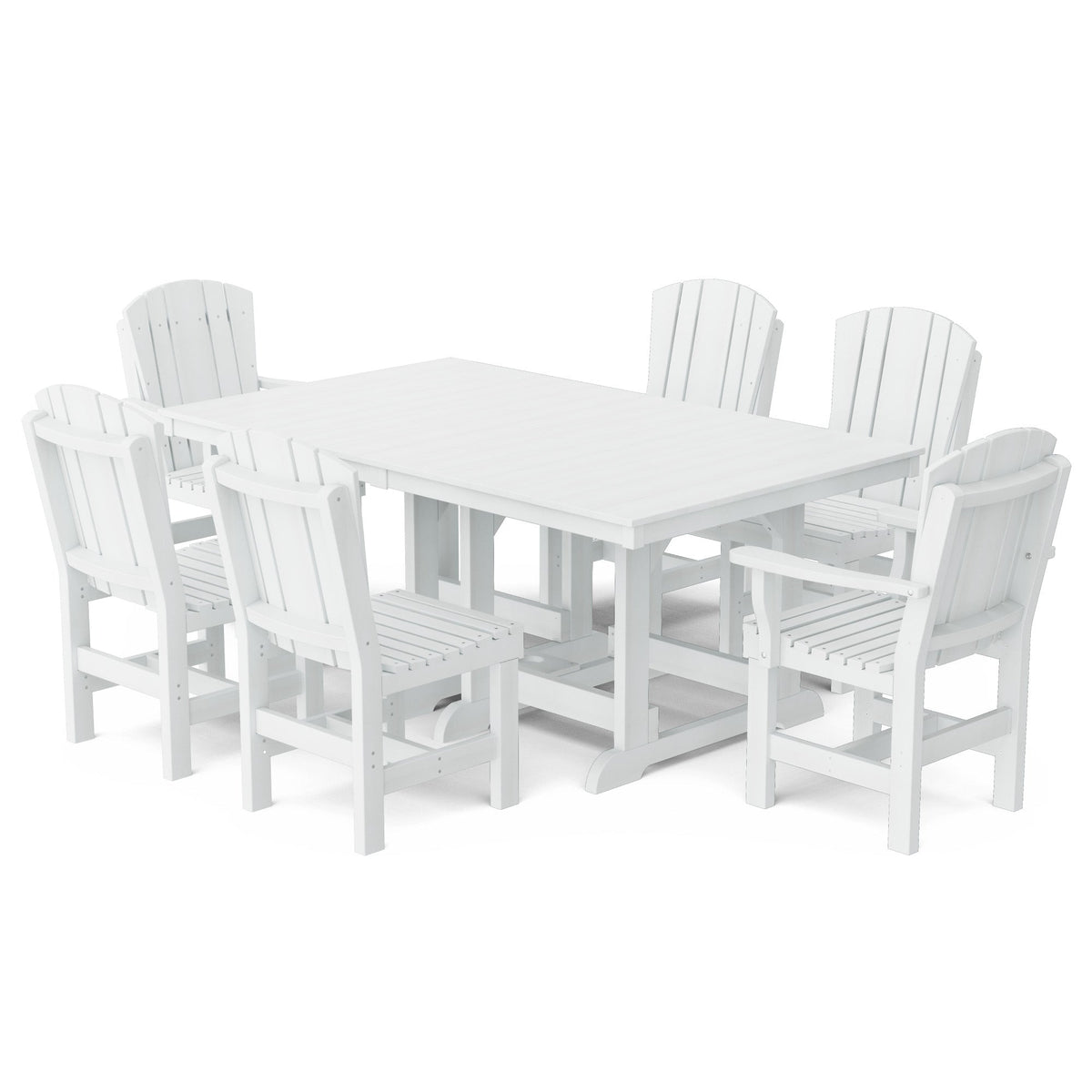 Heritage 7-Piece 44"x72" Dining Set Dining Set