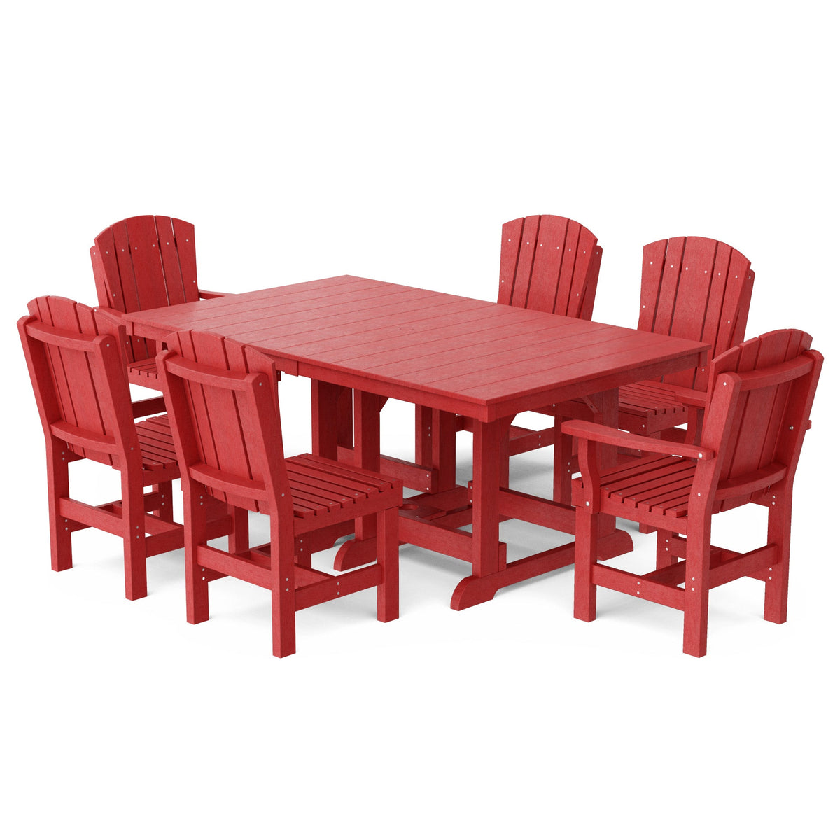 Heritage 7-Piece 44"x72" Dining Set Dining Set