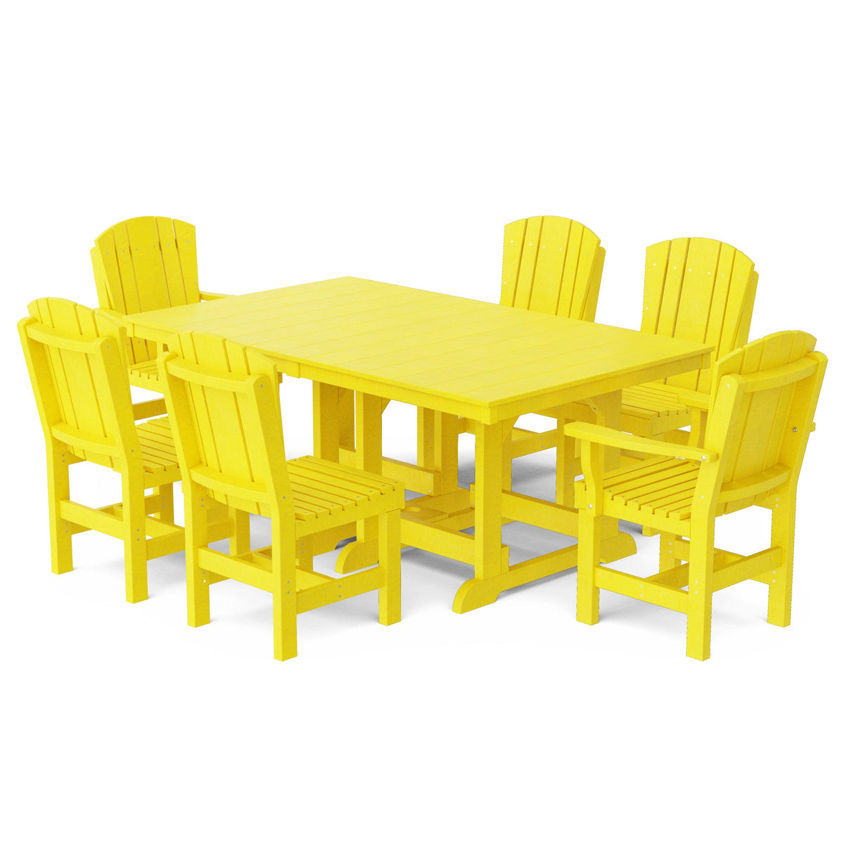 Heritage 7-Piece 44"x72" Dining Set Dining Set